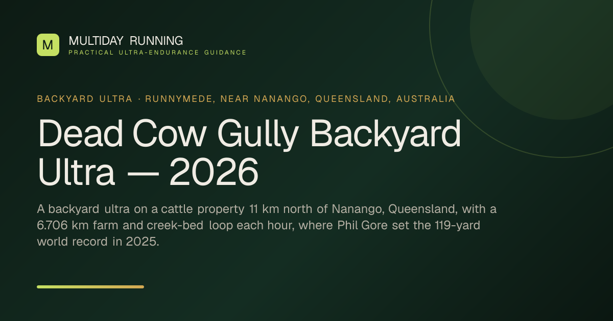 Dead Cow Gully Backyard Ultra 2027: Dates & 2026 Results