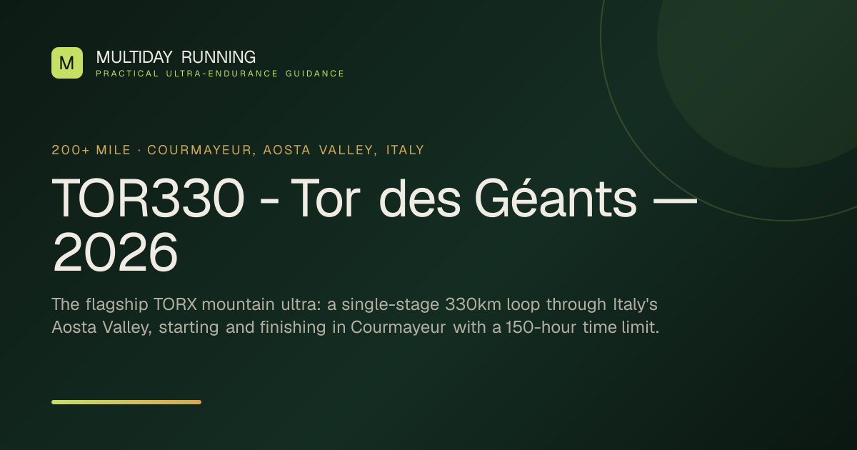 TOR330 - Tor des Géants 2026 Results & Winners